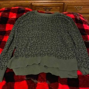 cheetah print sweater